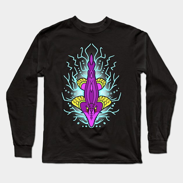 Shred on this guitar!!(fish) Long Sleeve T-Shirt by GusDrawsThings